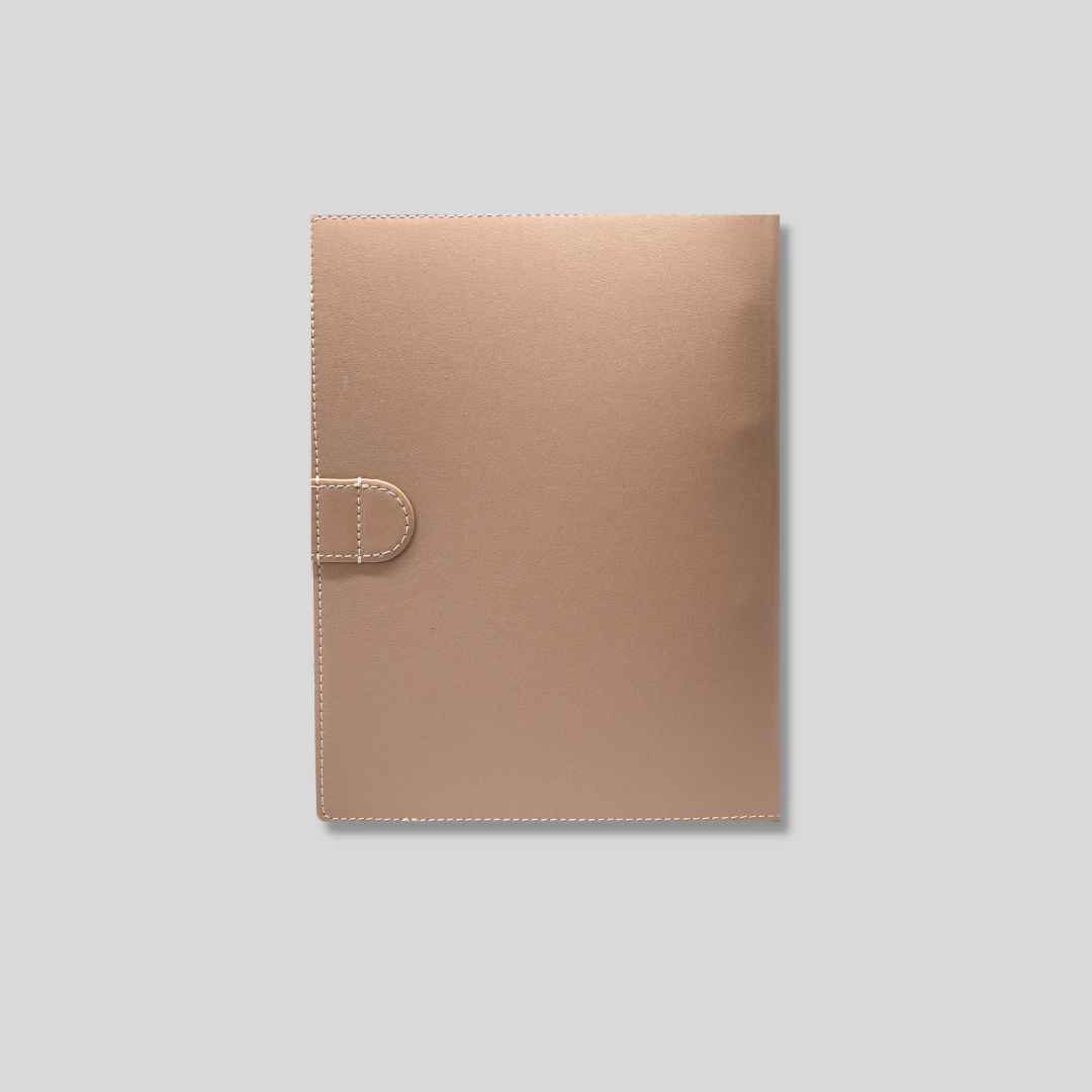 Carnet en cuir végétal de raisin - Brandy